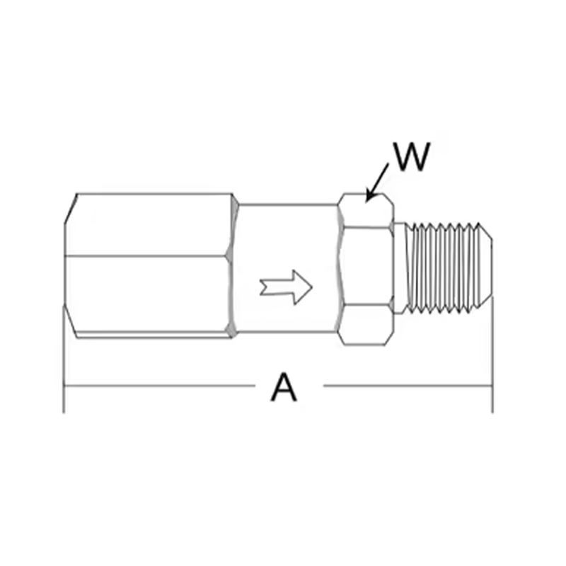 Female And Male Check Valve